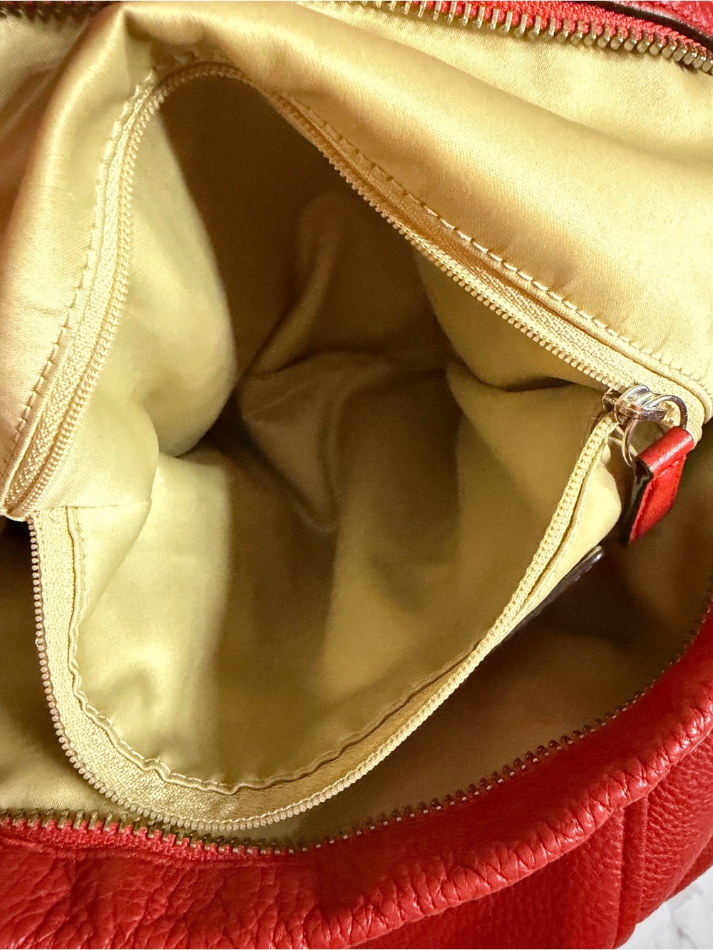 Coach Pebbled Leather Top Handle /Shoulder / Crossbody Bag – Paprika - Picture 14 of 15